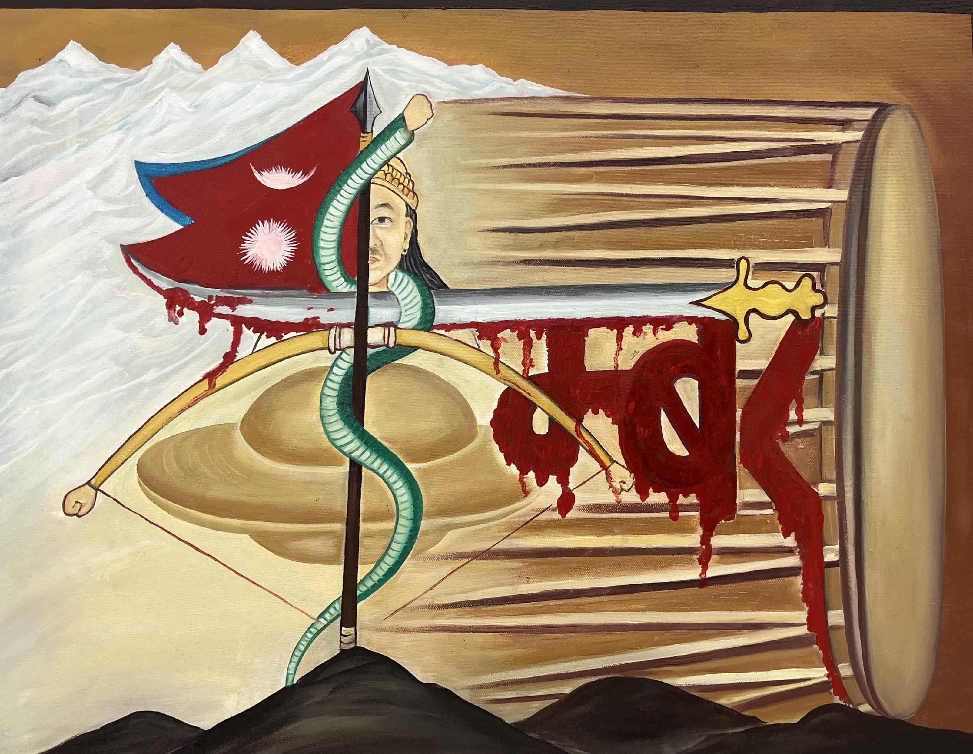 King Yalambar, the first of the Kirat dynasty. Known for his valor and expanding the Kirat kingdom from the valley to most parts of Eastern Nepal, his legends are celebrated to this day.