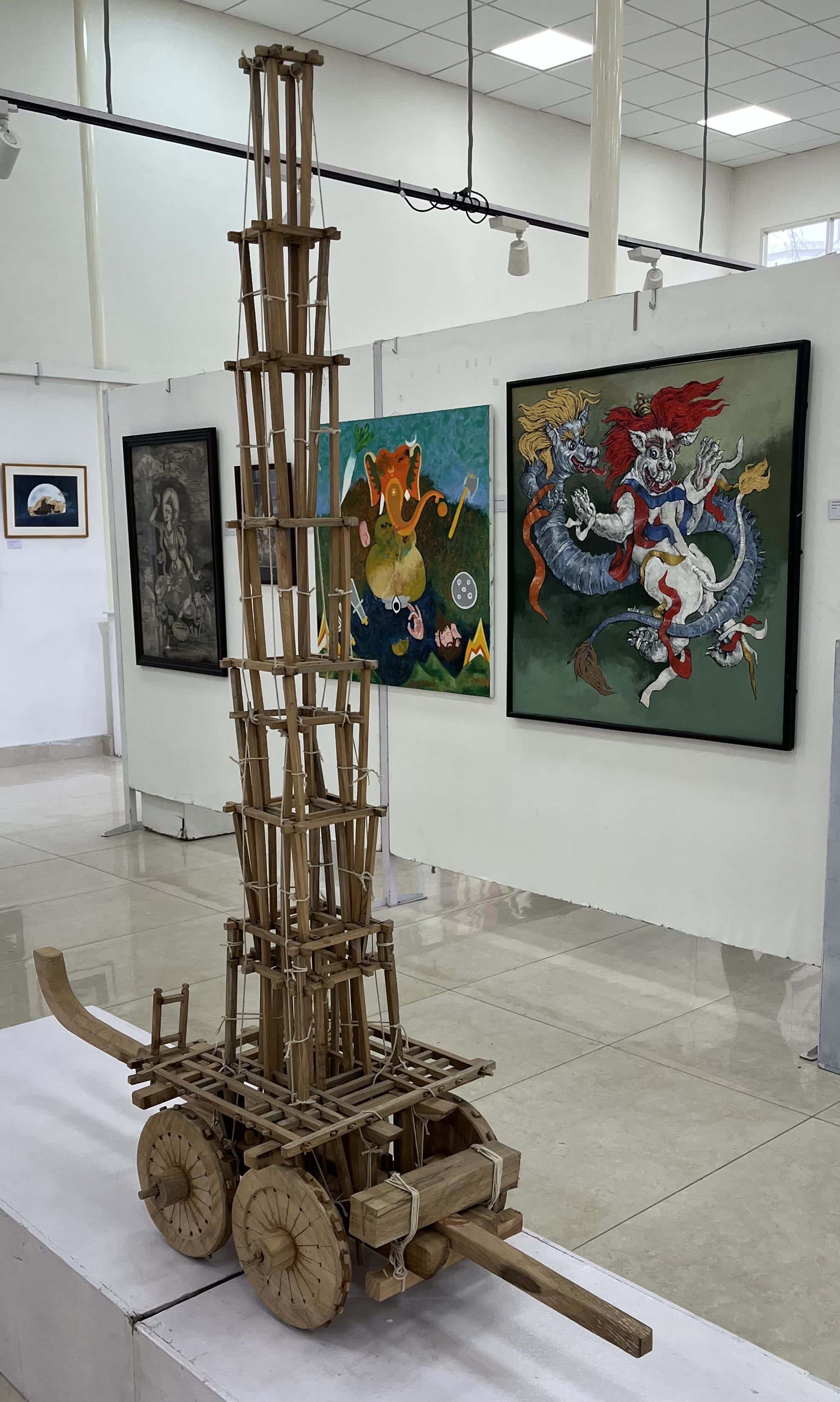 A Rato Machhindranath chariot. A month-long festival, Rato Machhindranath Jatra is the country’s longest chariot festival celebrated every year in the Kathmandu Valley honouring Machhindranath, the god of rain. Placing the god in the chariot, and its procession reflects the devotion, with prayers and hopes for good rain and prosperous yield.