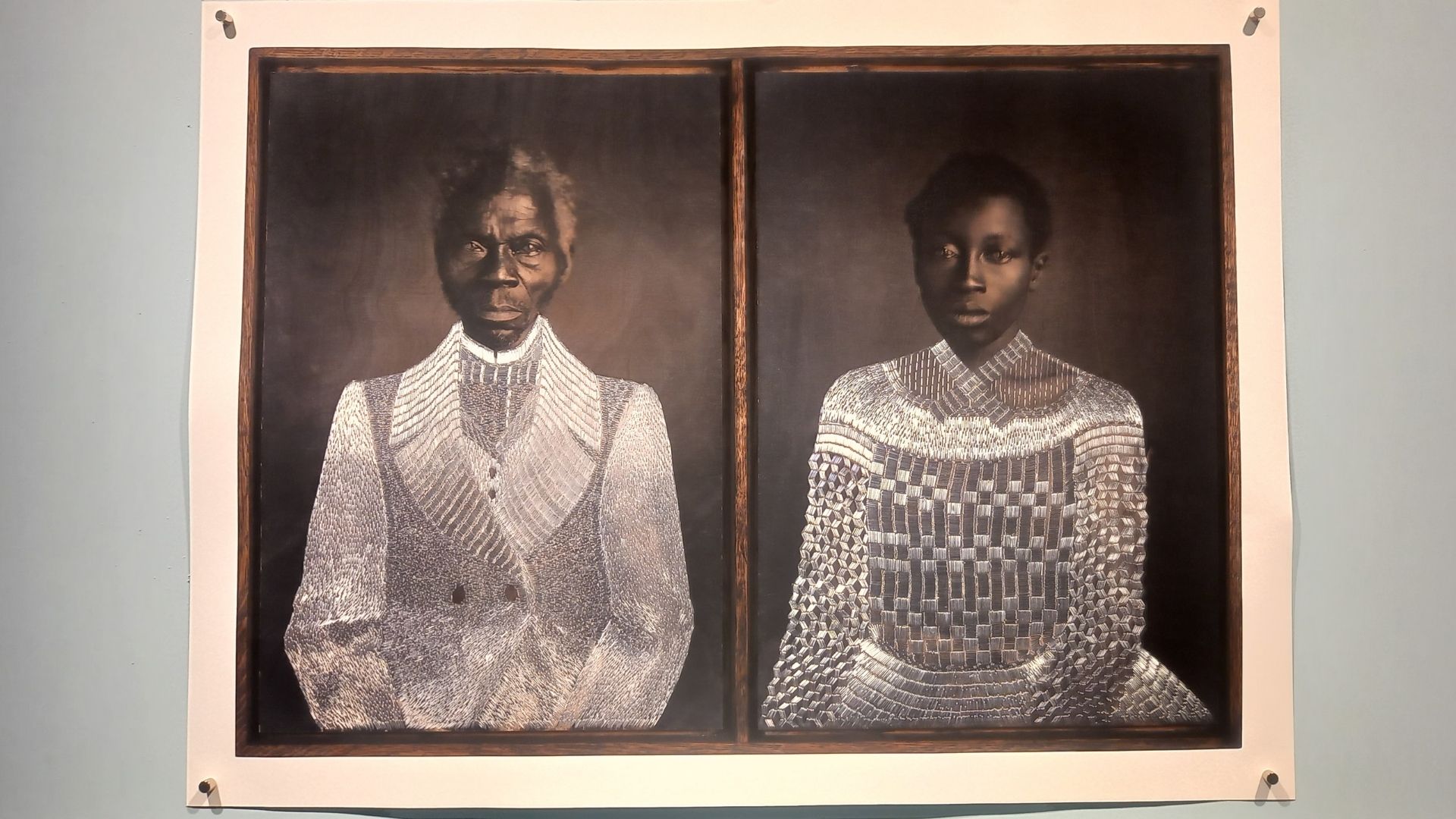 Daguerreotypes of Renty and Delia Taylor photographed in 1850