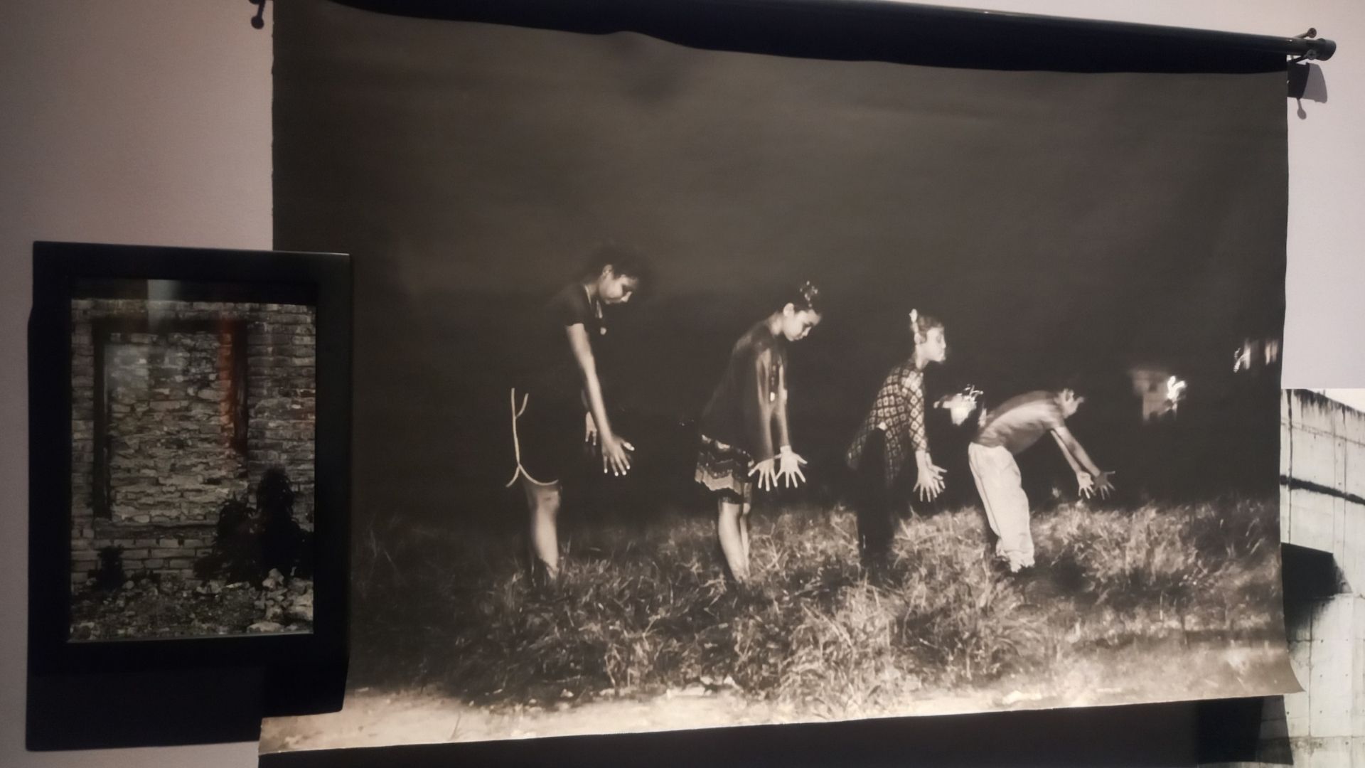 Metaphorical images of a blocked door and cultural transmission” from “Ji ta Newa Bhyaa Mawa” by Jyoti Shrestha | Photo: Prabina Khadka