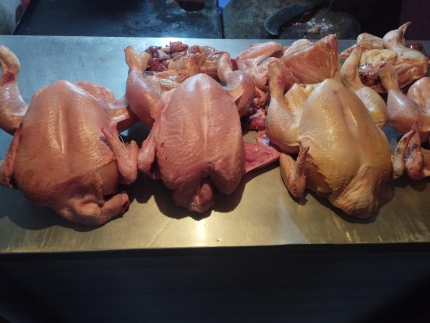 Poultry meat at a local shop in Lalitpur | Photo Courtesy: Neeva Shrestha